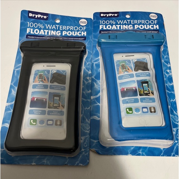 Set Of 2 Waterproof Floating Cell Phone Pouch W/ Strap asking $8 per pair - Picture 2 of 6